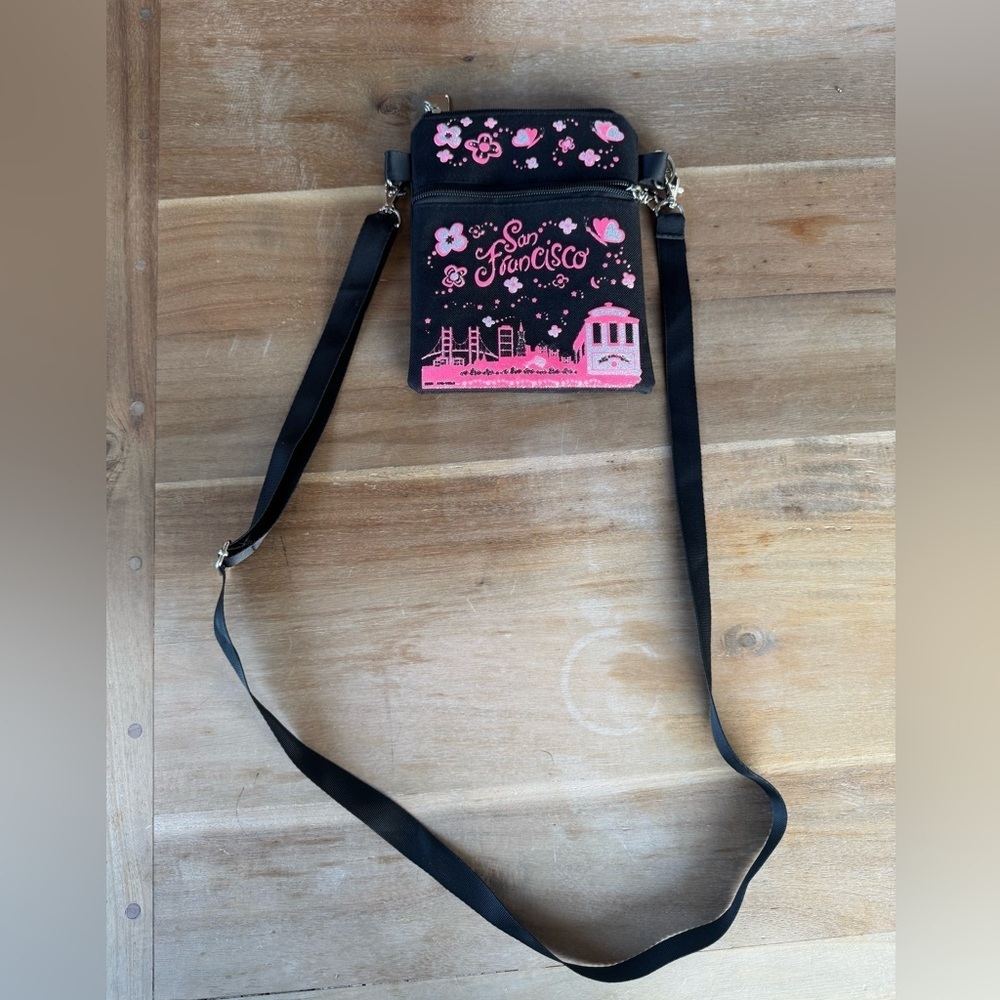 San Francisco Black Pink Crossbody Bag